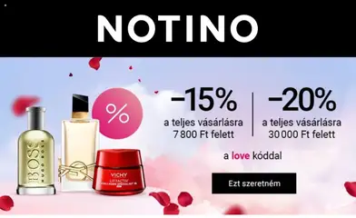 Ajánlatok - Notino megtekintése, amely érvényes 2026.02.02.-től