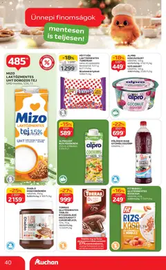 Auchan - Akciós újság Auchan megtekintése, amely érvényes 2025.12.04.-től | Oldal: 40