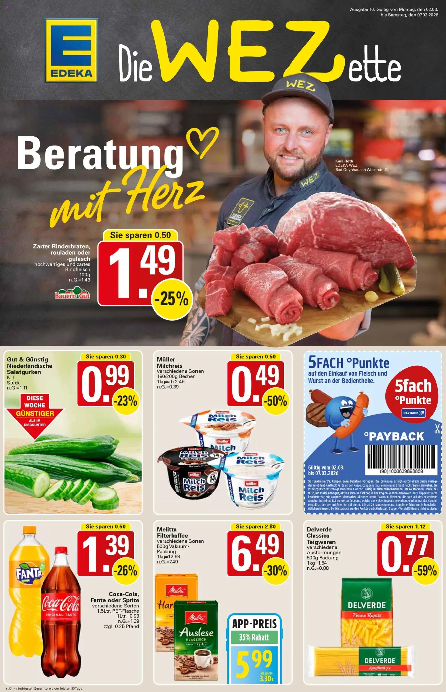 Vorschau von dem Prospekt des Geschäftes WEZ, gültig ab dem 02.03.2026