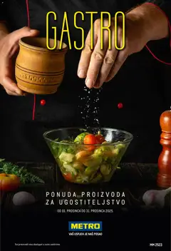 Pregled letka Gastro trgovine Metro vrijedi od 01.12.2025