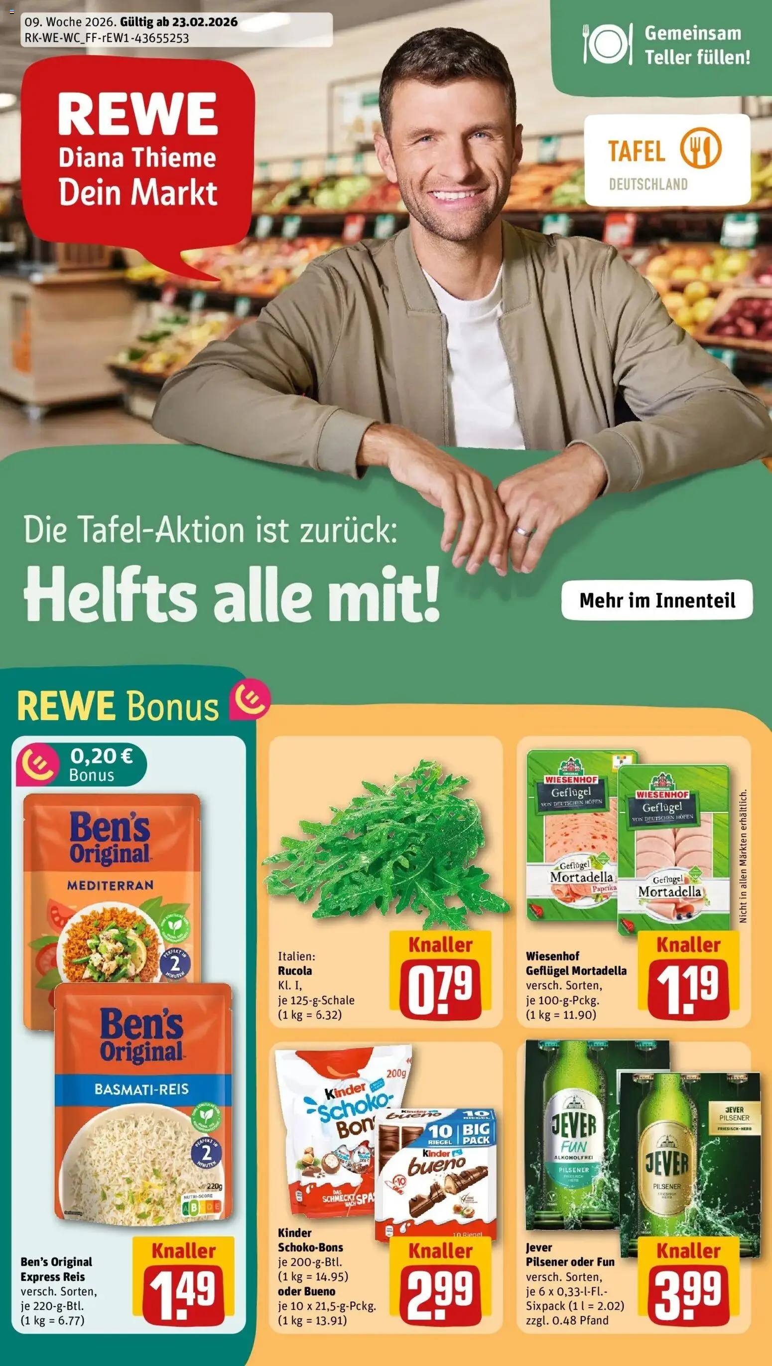 Vorschau von dem Prospekt des Geschäftes Rewe, gültig ab dem 22.02.2026