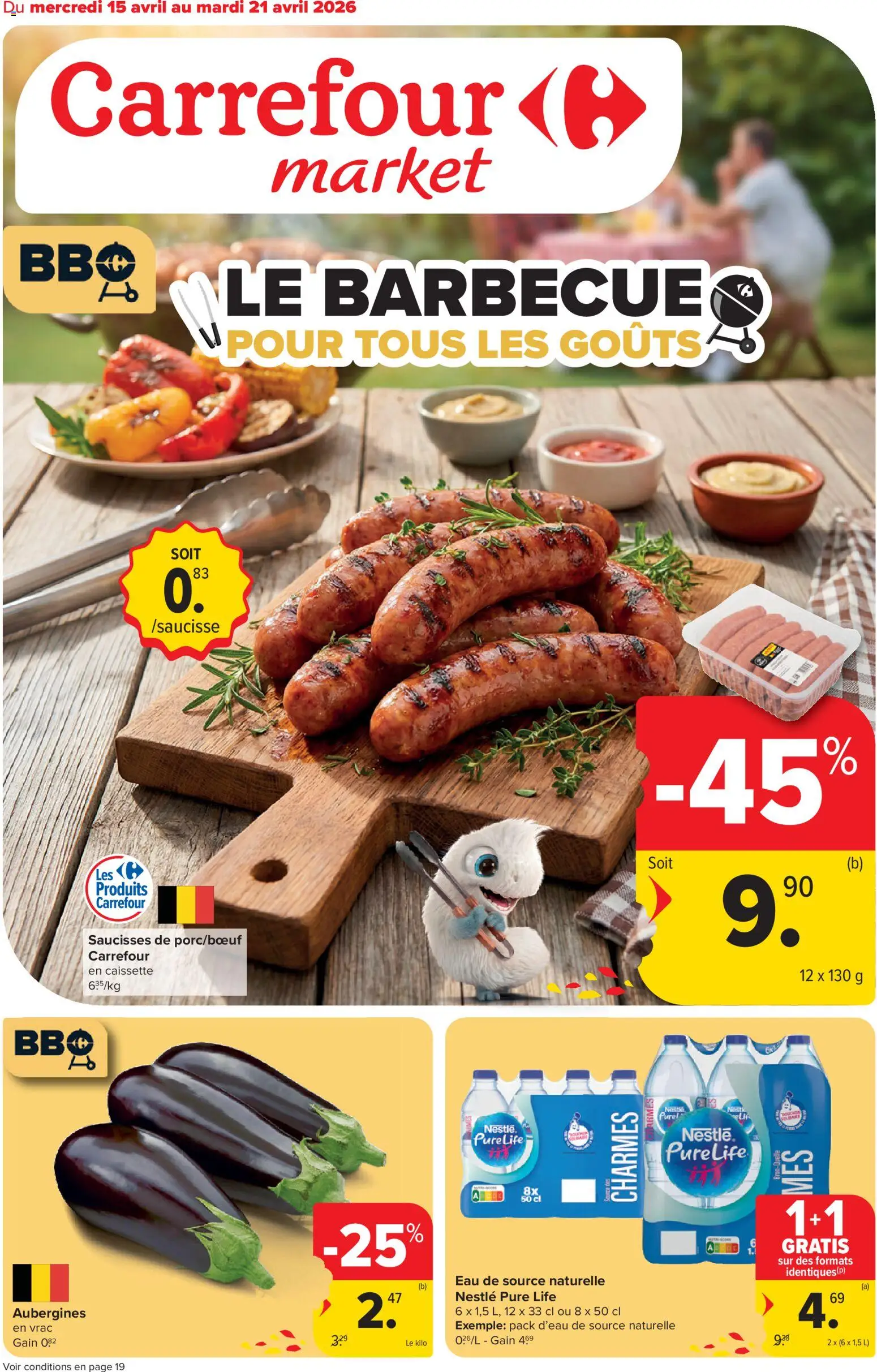 Voorbeeld van Carrefour market Folder de la semaine 16 van winkel Carrefour market geldig vanaf 15/04/2026