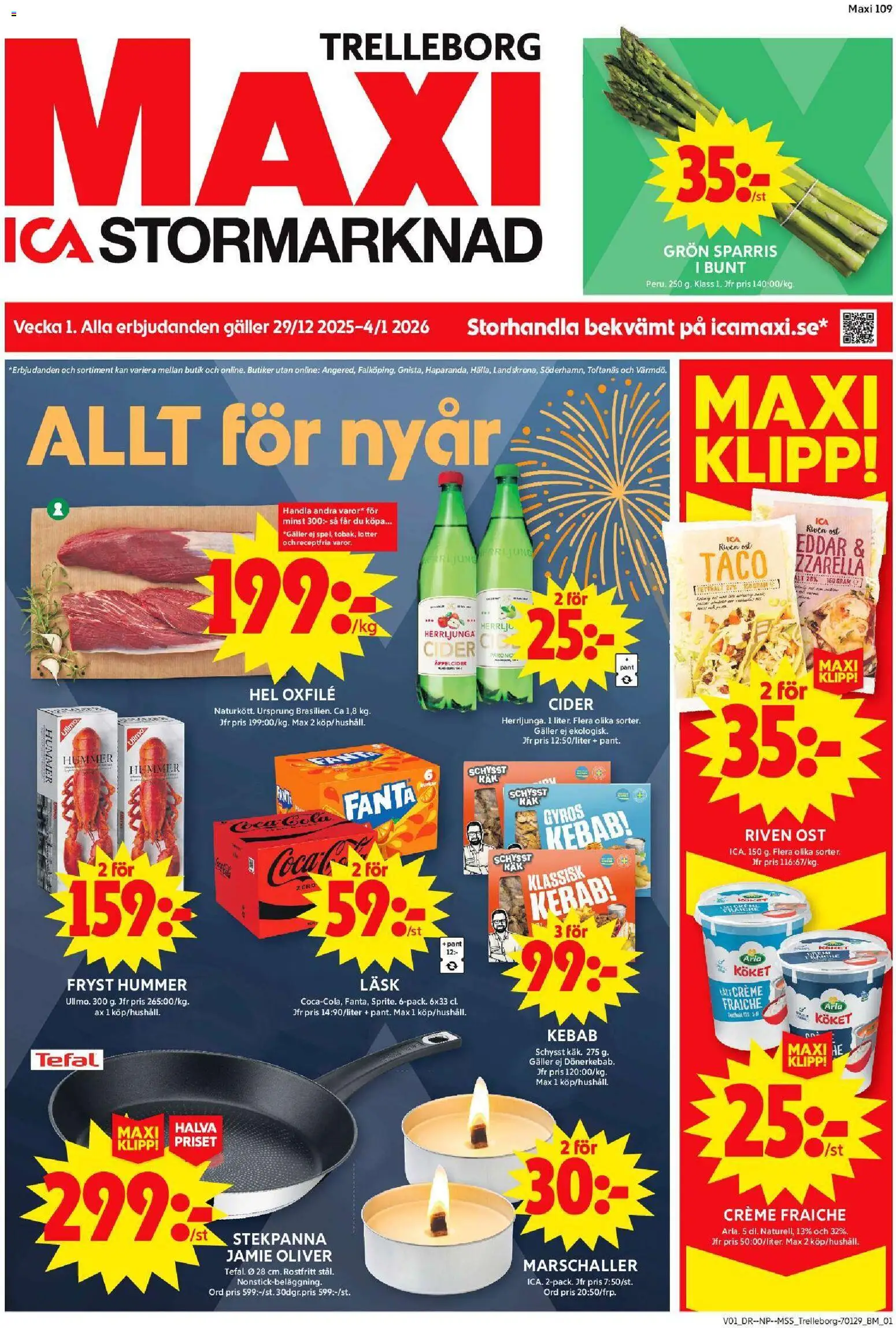 Förhandsgranska reklamblad Trelleborg från butik ICA Maxi gäller från 30/12/2025