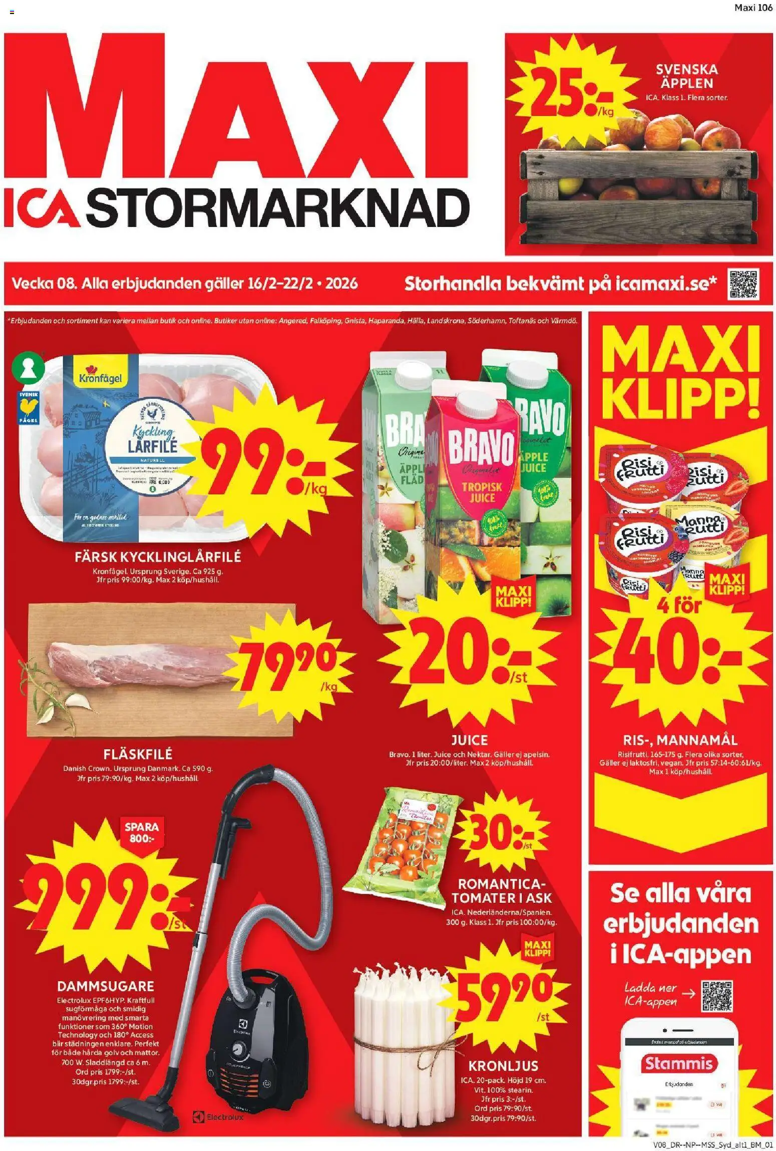 Förhandsgranska reklamblad Malmö från butik ICA Maxi gäller från 16/02/2026