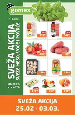 Pregled Gomex kataloga - važi od 25.02.2026