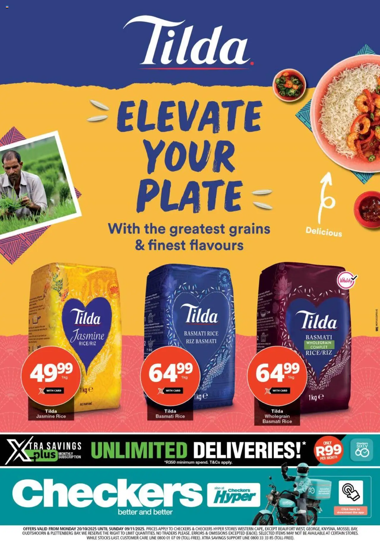 Checkers Western Cape - Tilda Promotion 20/10 - 09/11/2025 >> Catalogue