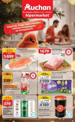 Auchan - Szolnok Akciós újság Auchan megtekintése, amely érvényes 2025.11.27.-től