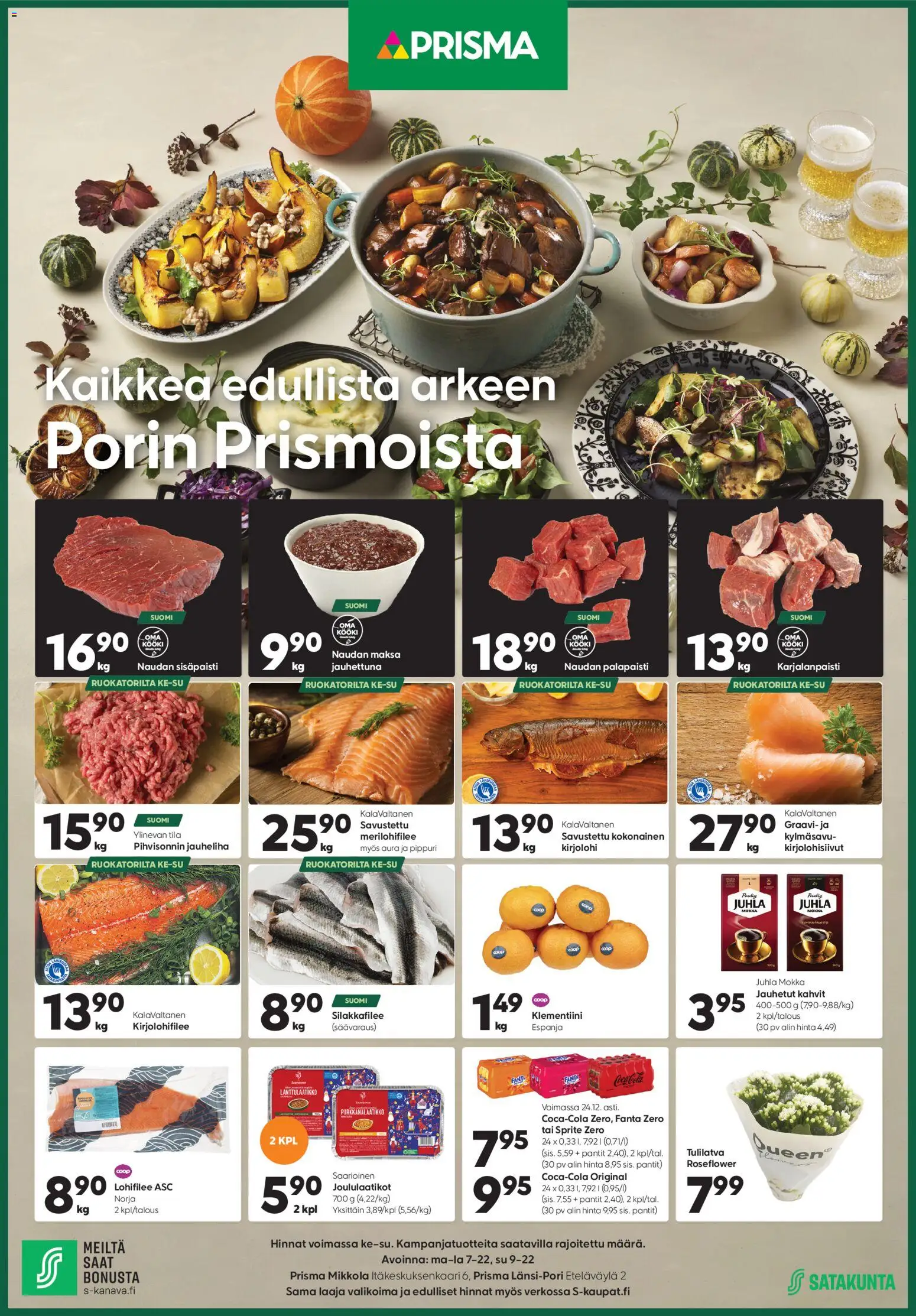 Kaupan Prisma Tarjoukset esikatselu, voimassa 17/12/2025