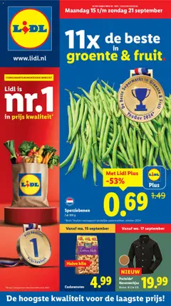 Voorbeeld van Folder week 38 van winkel Lidl geldig vanaf 15-09-2025