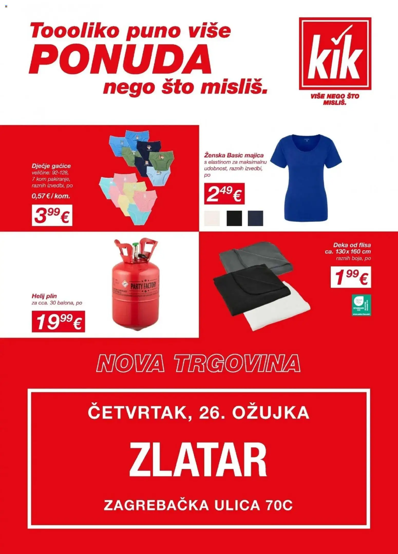 Pregled letka KiK katalog do 24.03.2026 trgovine Kik vrijedi od 21.03.2026