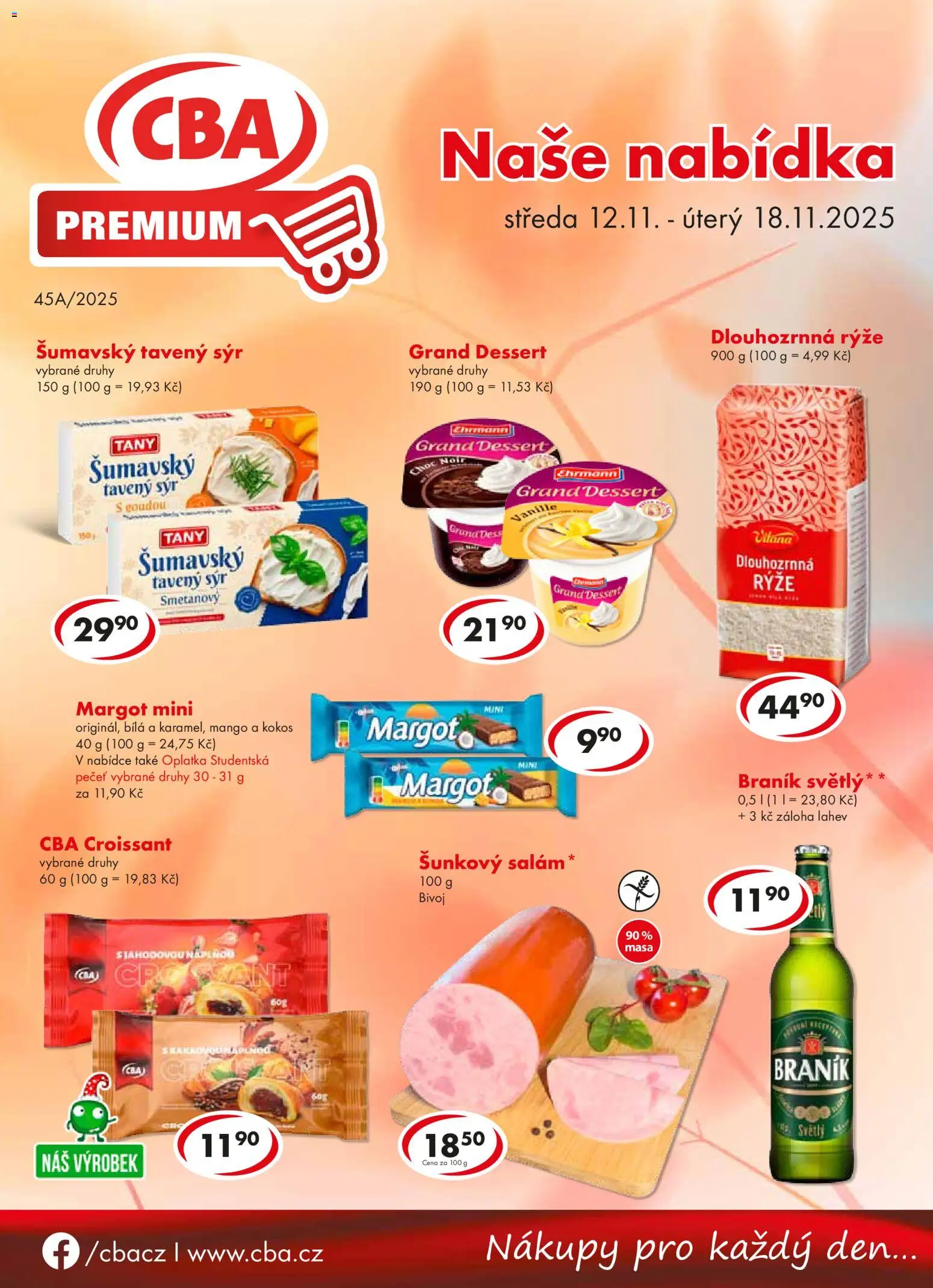Náhled nabídky: CBA Leták - Premium platný od 12.11.2025