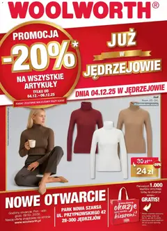 Pogląd gazetki "Już w Jędrzejów!" ze sklepu Woolworth ważnej od 04.12.2025