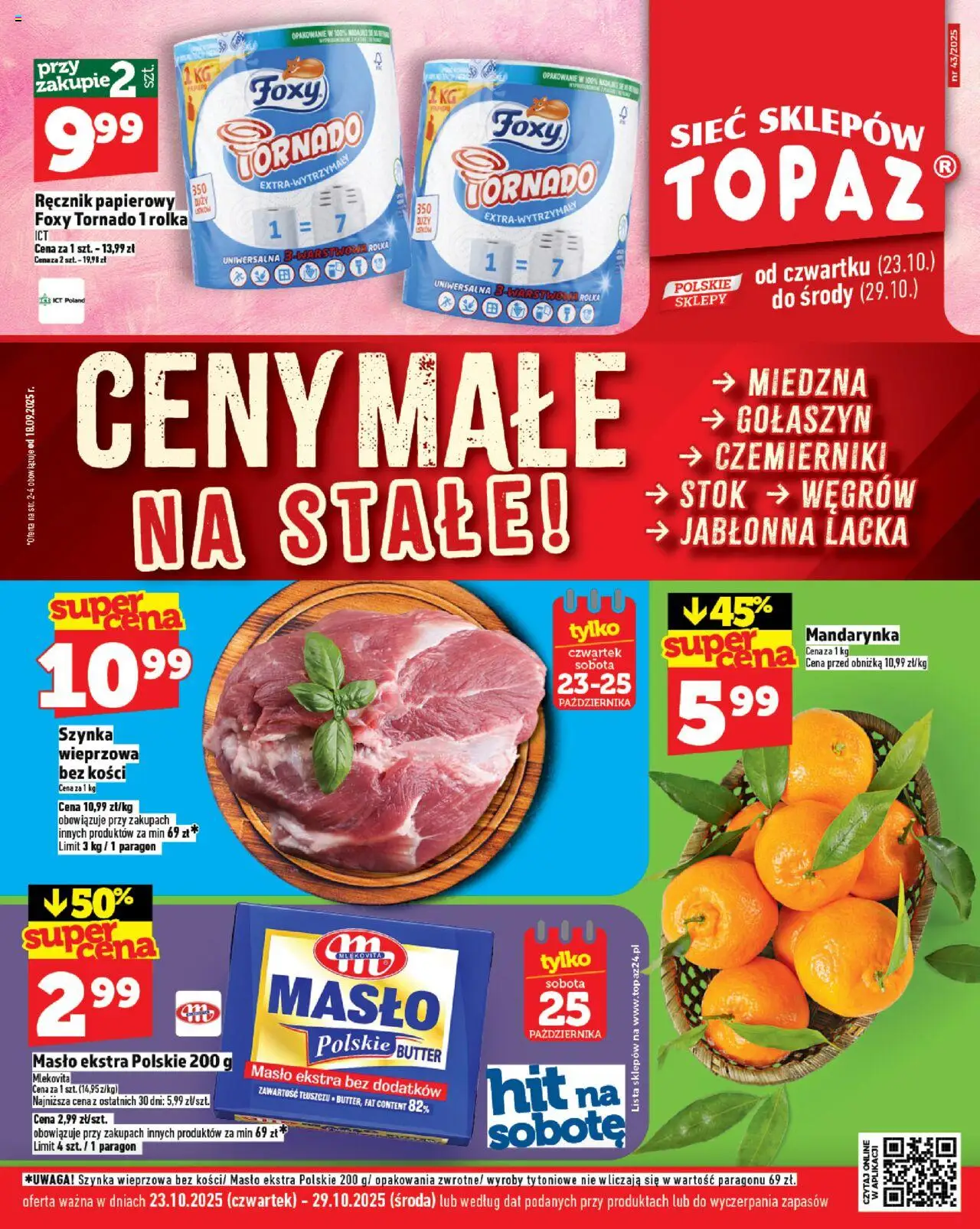 Topaz Ceny małe na stałe od 23.10.2025 - Nowa Gazetka - Numer strony 1
