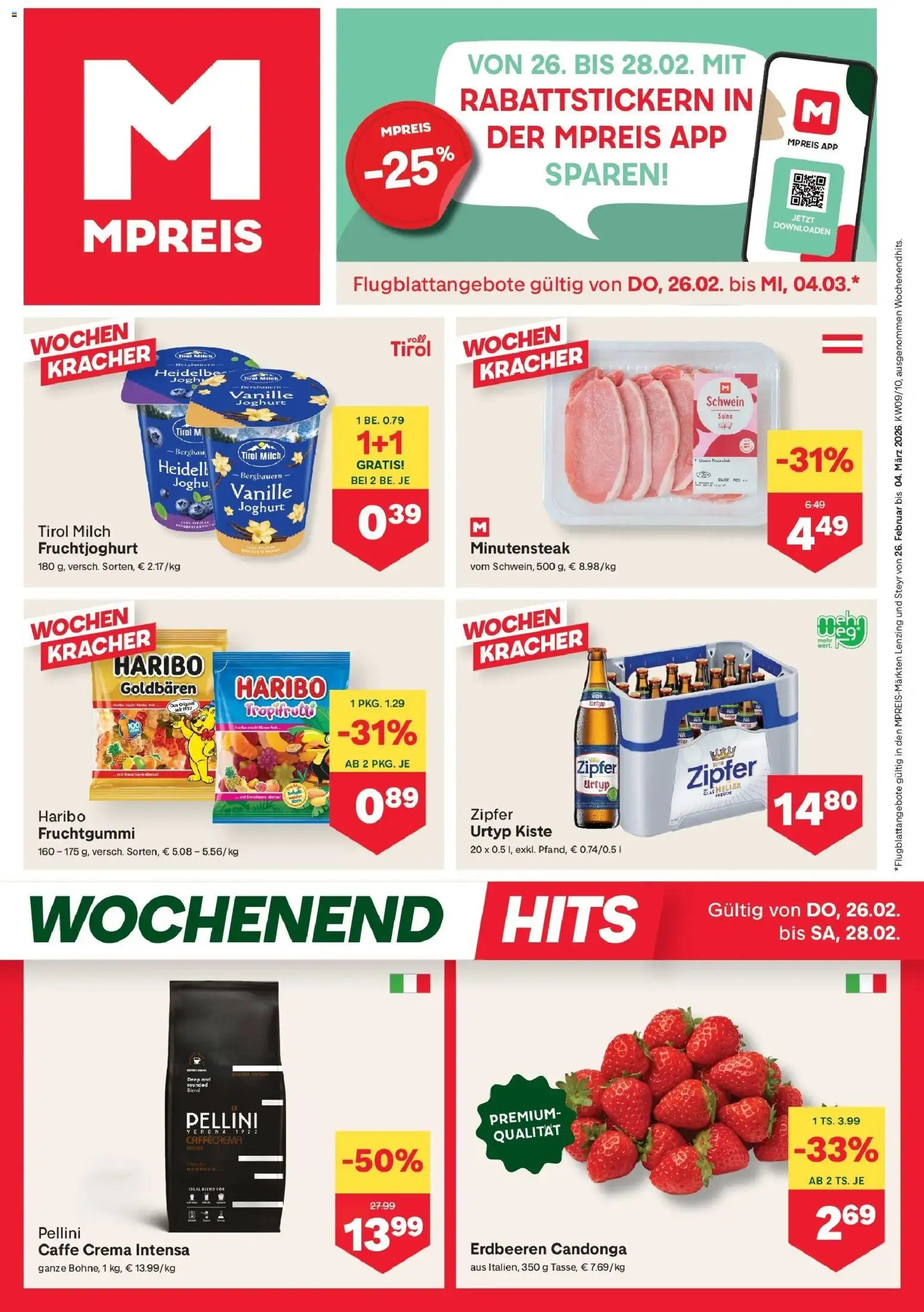 Vorschau der Angebote: MPREIS Lenzing gültig ab 26.02.2026