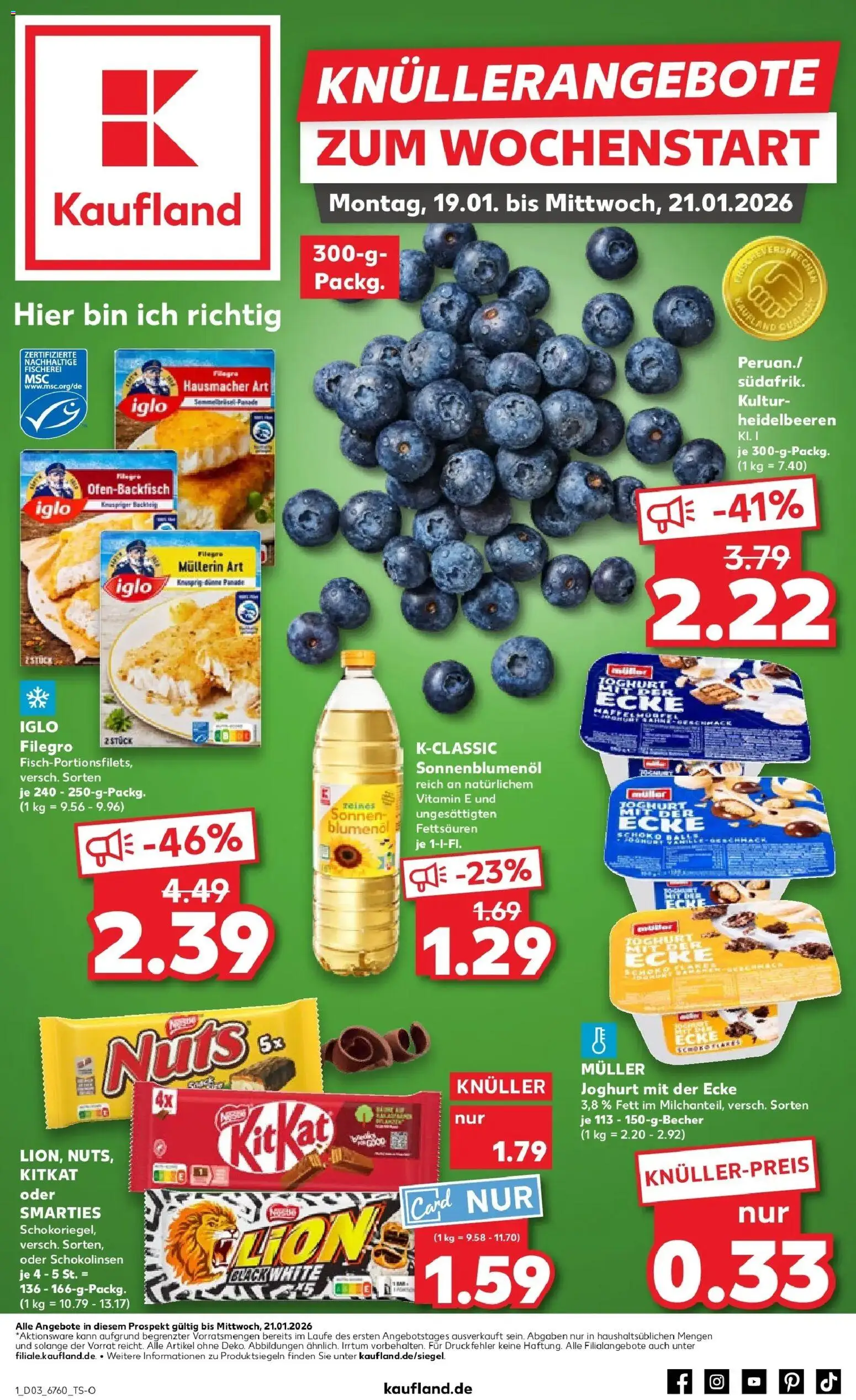 Vorschau von dem Prospekt des Geschäftes Kaufland, gültig ab dem 19.01.2026