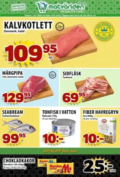 Förhandsgranska reklamblad Tensa från butik Matvärlden gäller från 08/09/2025