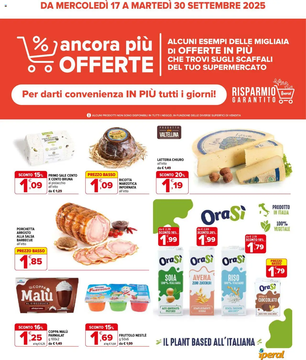 Volantino Iperal valido da 17/09/2025 numero di pagina 1