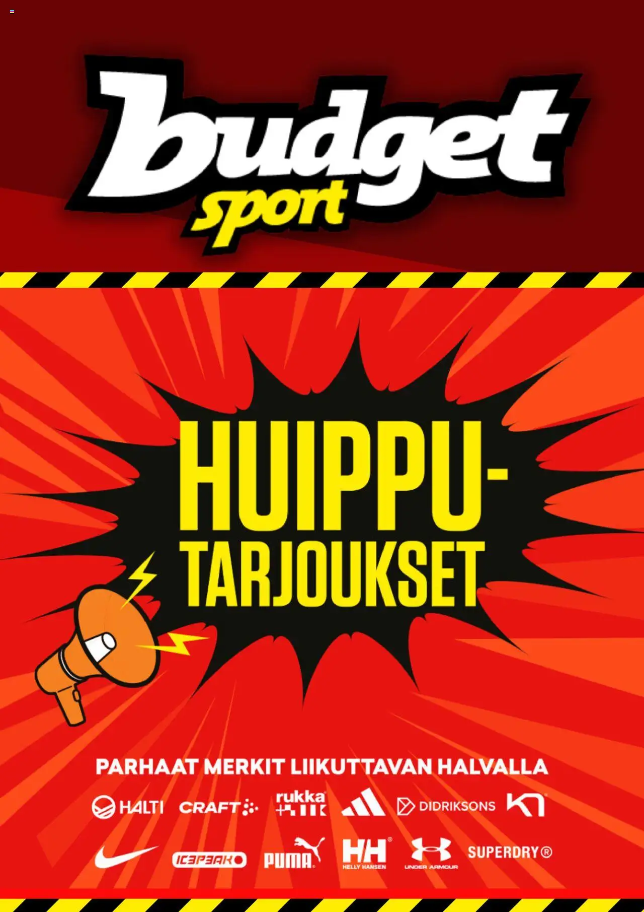 Budget Sport-kaupan Tarjoukset voimassa 14/10/2025 - Sivulla 1