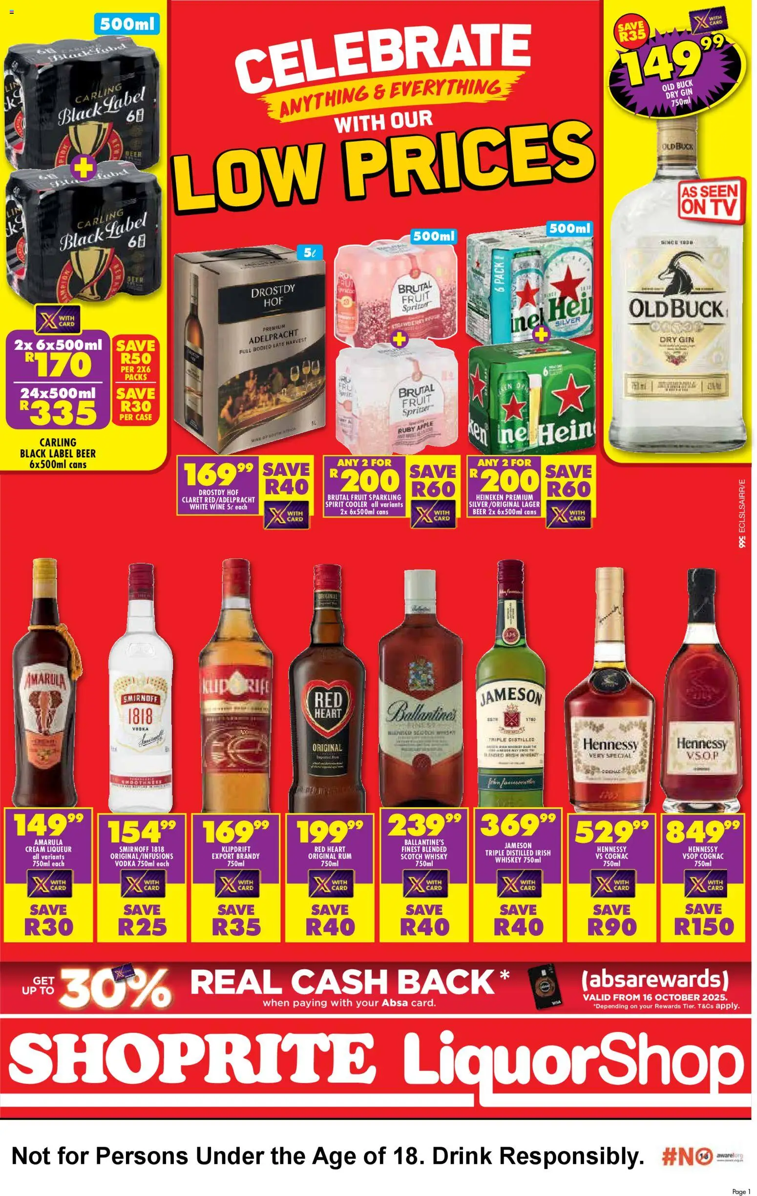 Shoprite Eastern Cape - Low Prices LiquorShop Specials 24/10 - 09/11/2025 >> Catalogue
