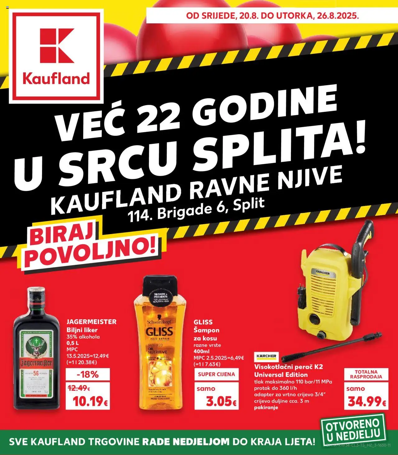 Kaufland HR aktuális szórólap, érvényes 2025.08.20.-től - 1 oldal