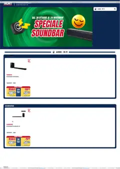 Anteprima dell'opuscolo Volantino Soundbar dal negozio Trony valido da 30/10/2025