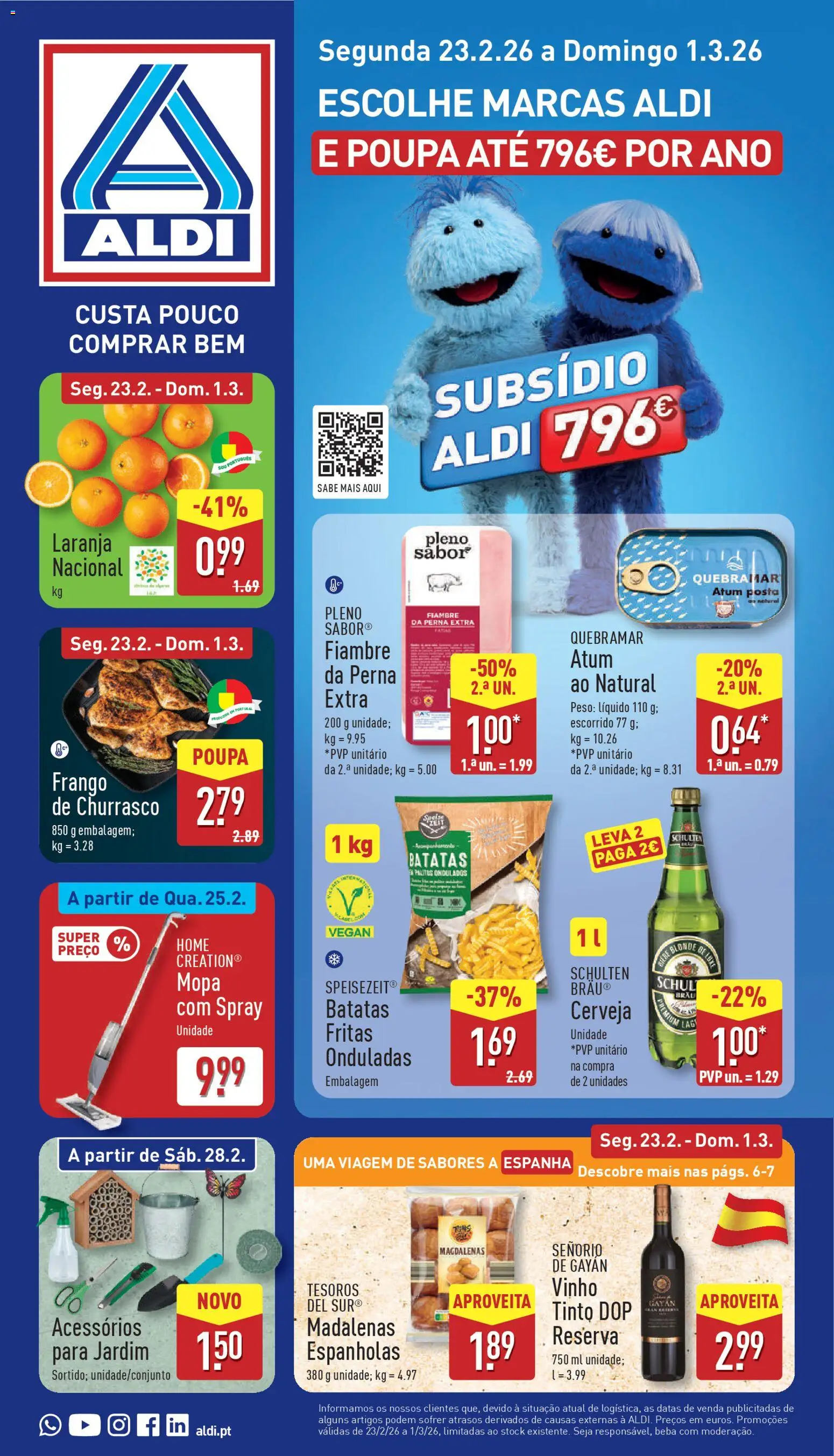 Pré-visualização do folheto da loja Aldi válida a partir de 23/02/2026