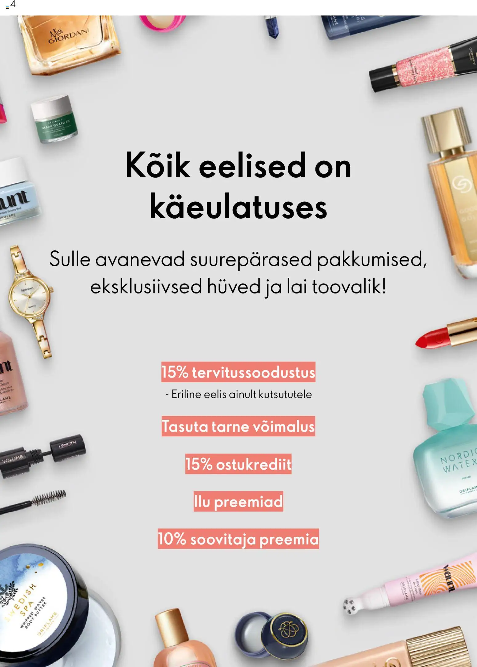Oriflame kliendilehe eelvaade alates 2025.04.20