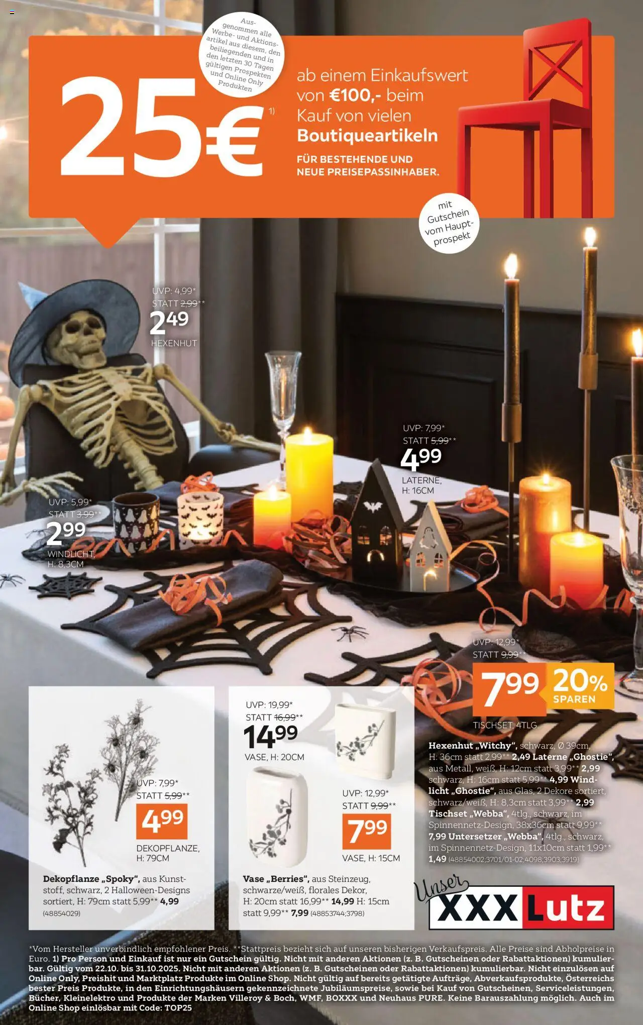  XXXLutz Boutiqueartikeln ab (21.10.2025 - 04.11.2025) - Seite 1
