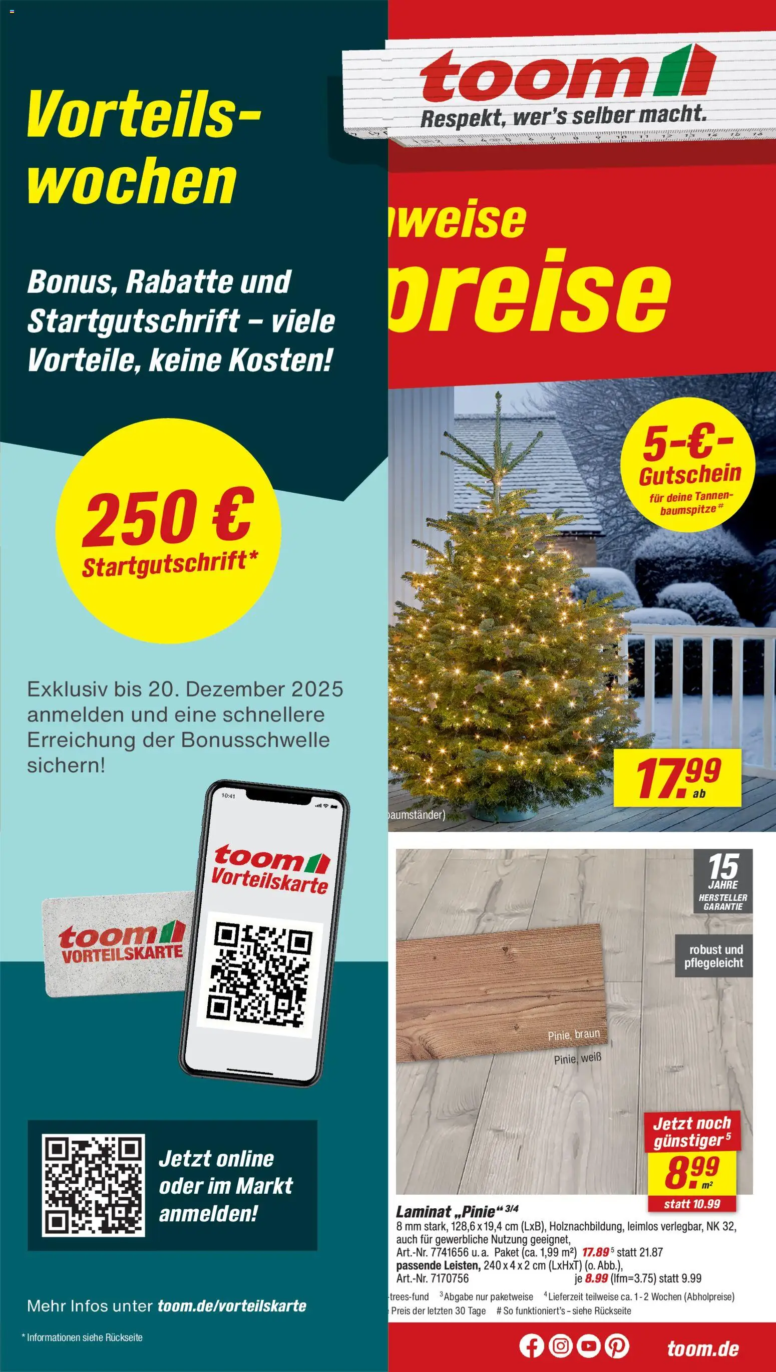 Vorschau von dem Prospekt des Geschäftes Toom Baumarkt, gültig ab dem 29.11.2025