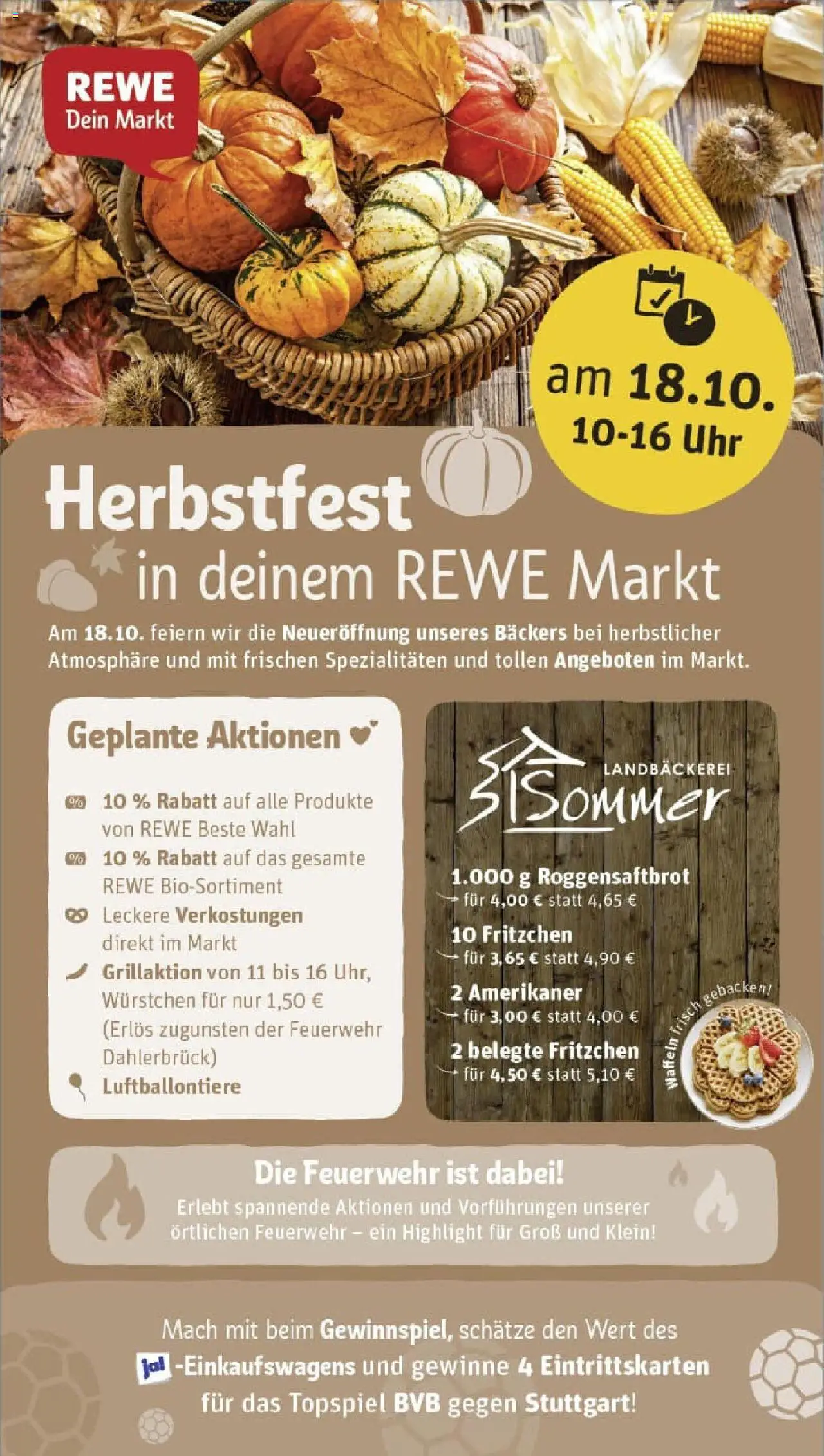 REWE Prospekt ab 13.10.2025 nächste Woche - Prospekt Schalksmühle	