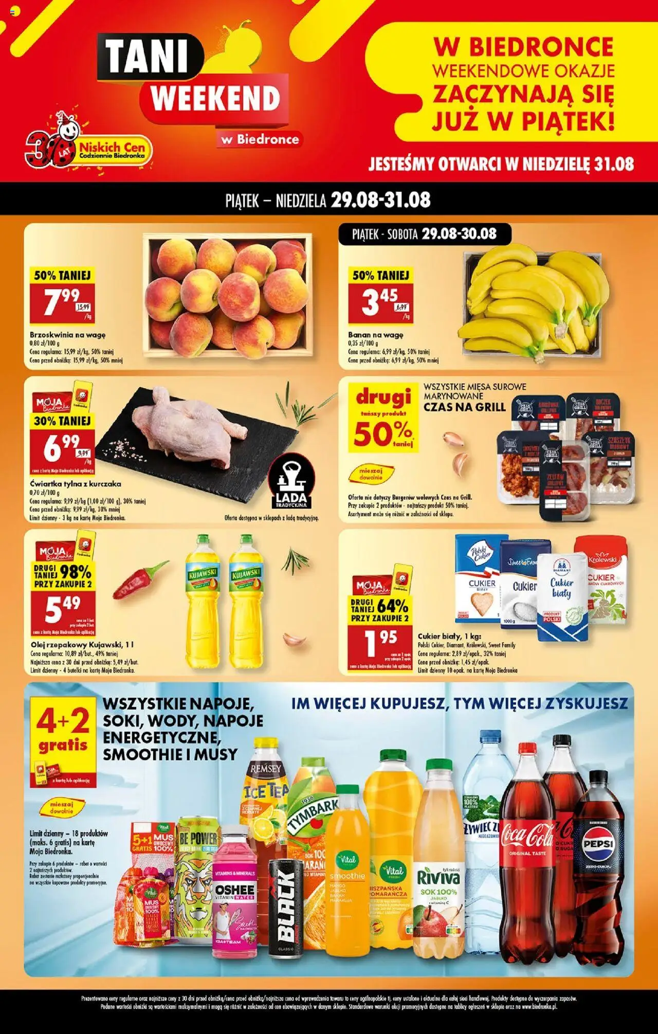 Biedronka gazetka promocyjna 29.08.2025 - "Tani weekend" - Numer strony 1