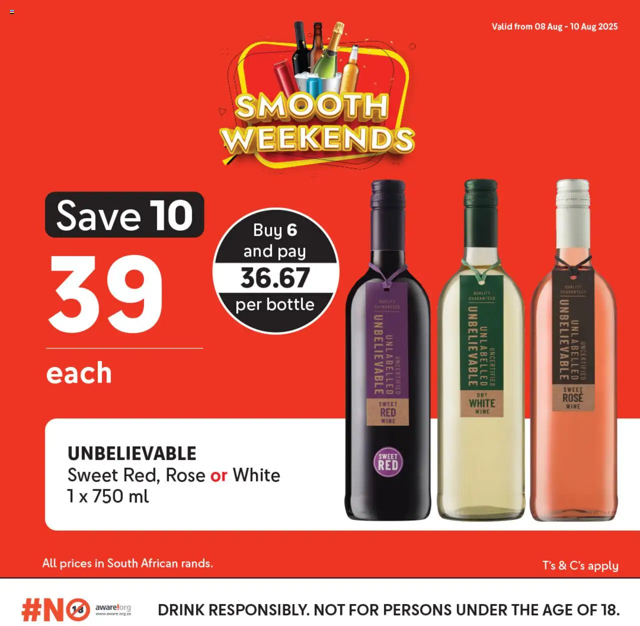 Makro Smooth Weekends from 08/08 - 10/08/2025 > Promotions - Wine