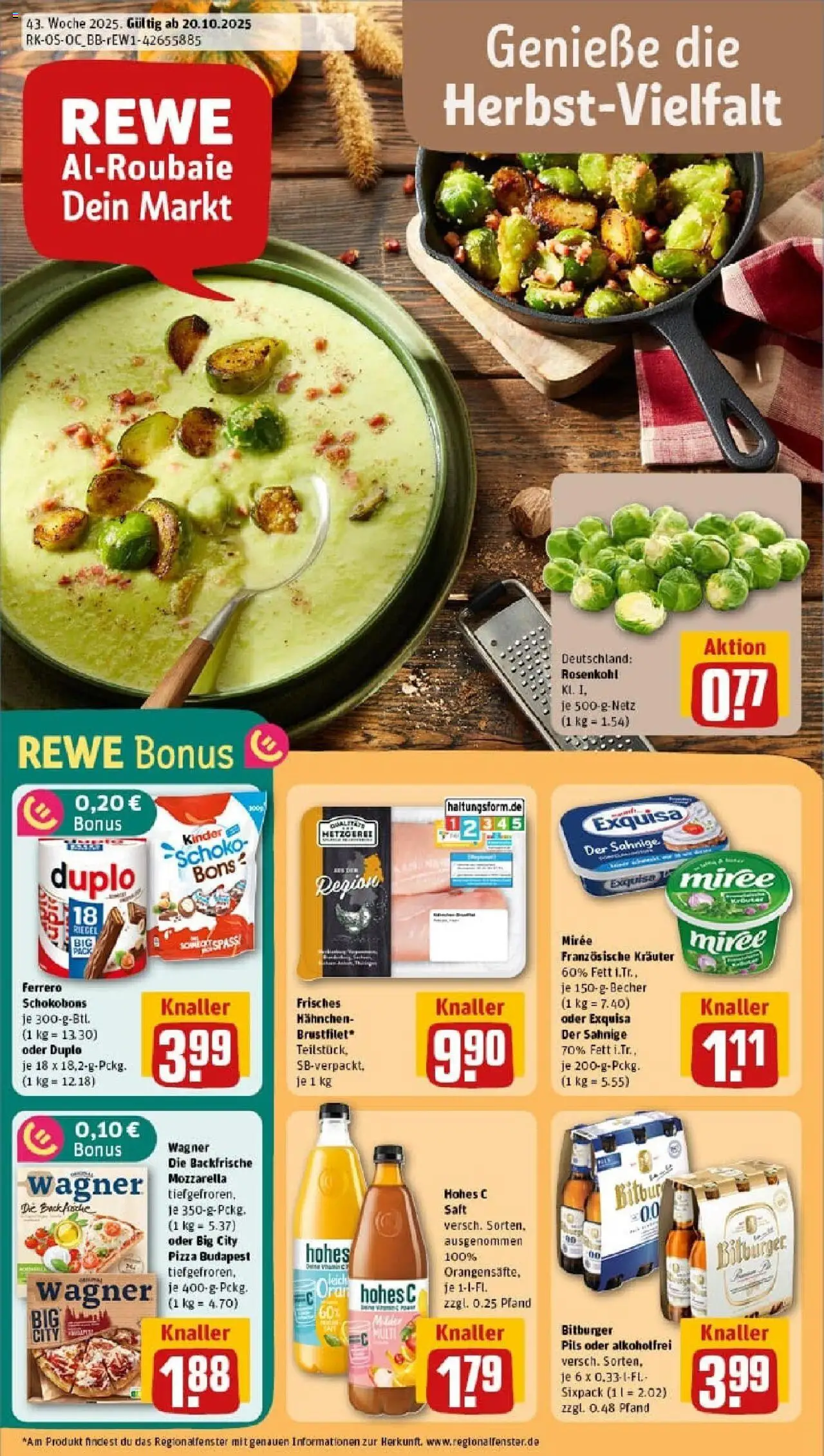 REWE Prospekt ab 19.10.2025 nächste Woche - Prospekt Berlin / Charlottenburg	