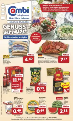 Vorschau von dem Prospekt des Geschäftes Combi, gültig ab dem 27.04.2026