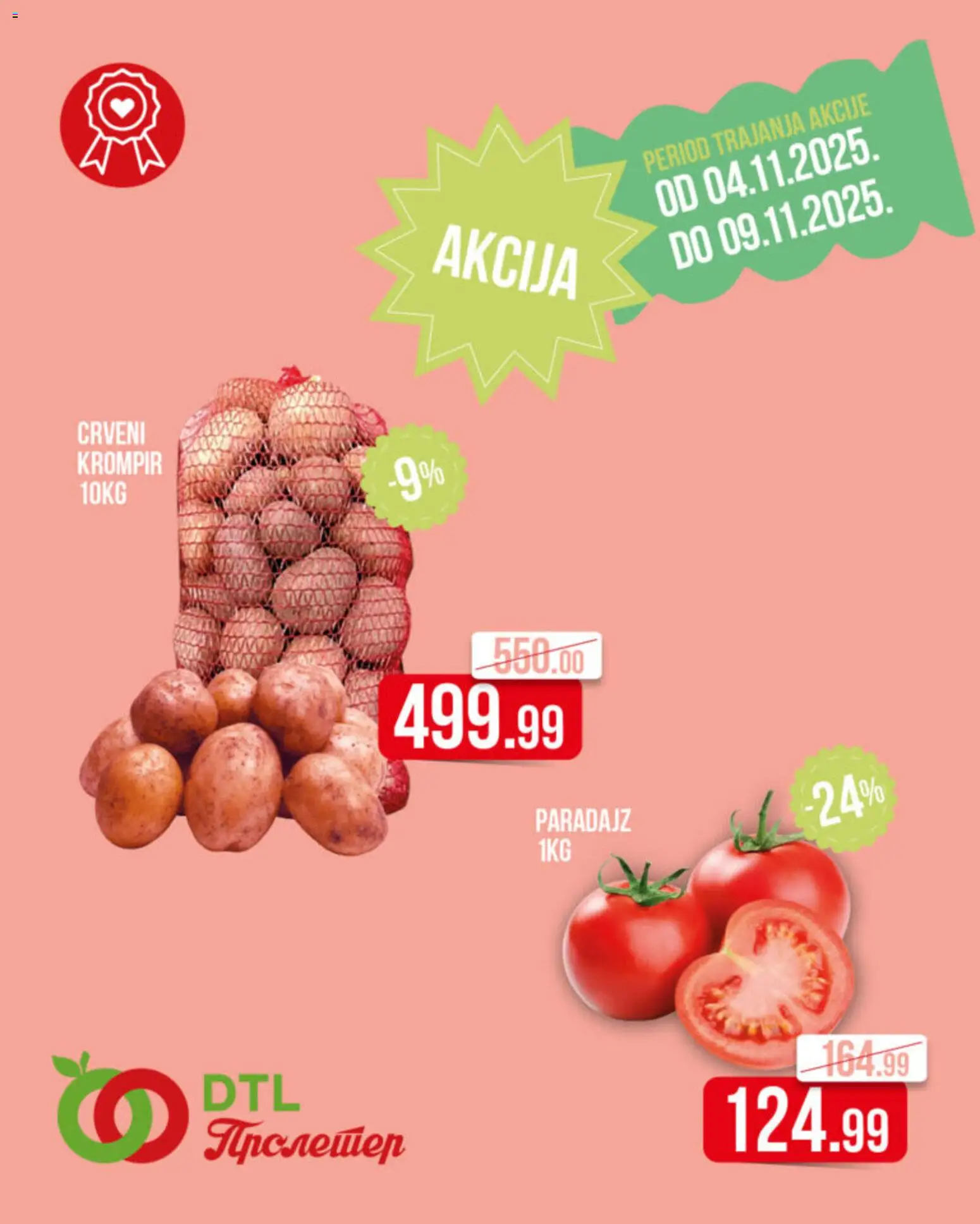 Pregled Metalac Proleter kataloga - važi od 04.11.2025