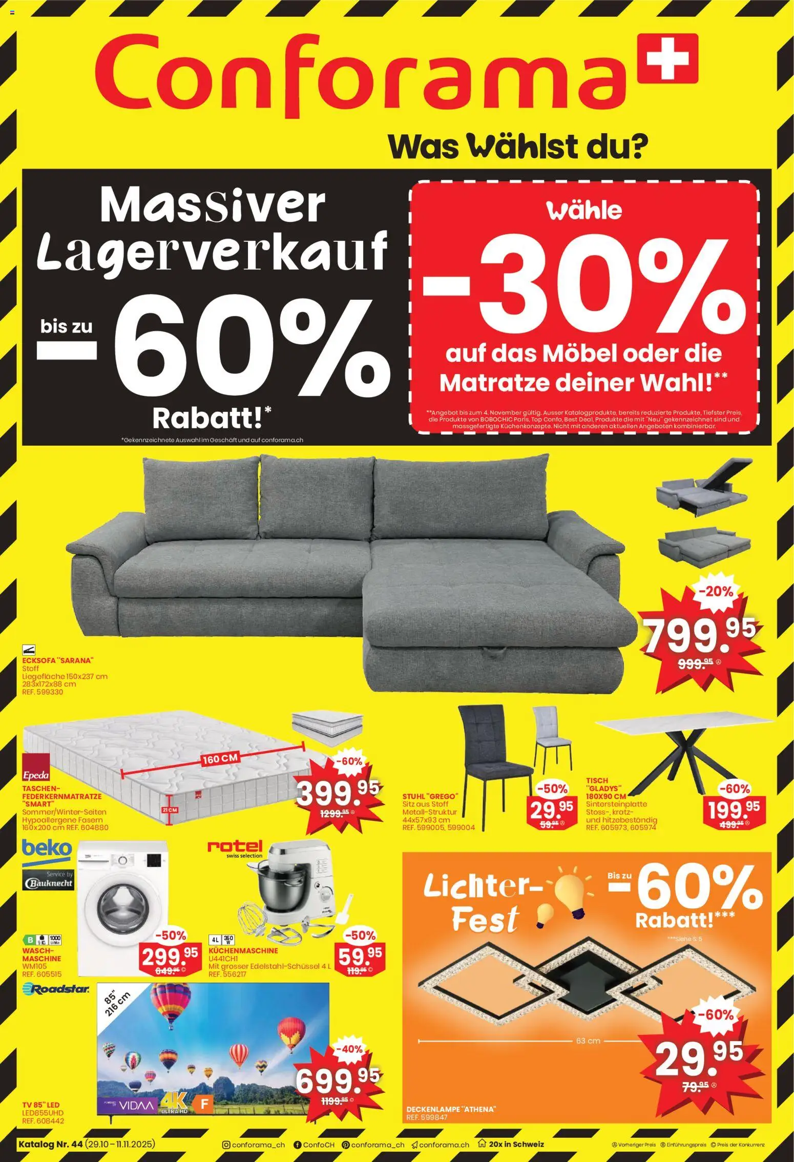 Vorschau des Merkblatts Aktionen vom Shop Conforama gültig von 29.10.2025 bis 11.11.2025