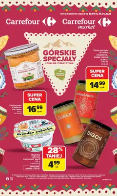 Pogląd gazetki "Górskie Specjały" ze sklepu Carrefour ważnej od 19.01.2026