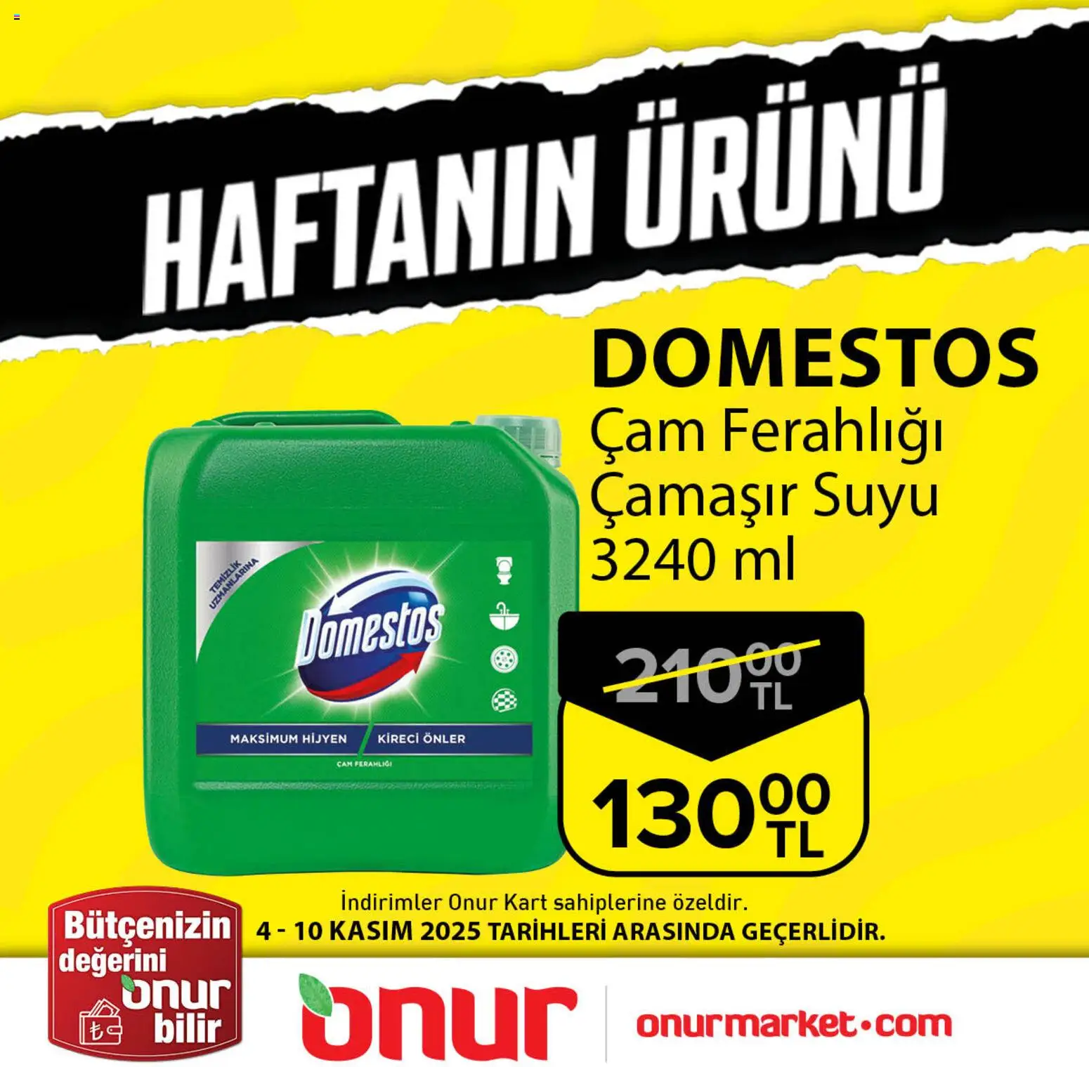 Onur Market Haftanın Ürünü 04.11.2025 - Broşürünün önizlemesi