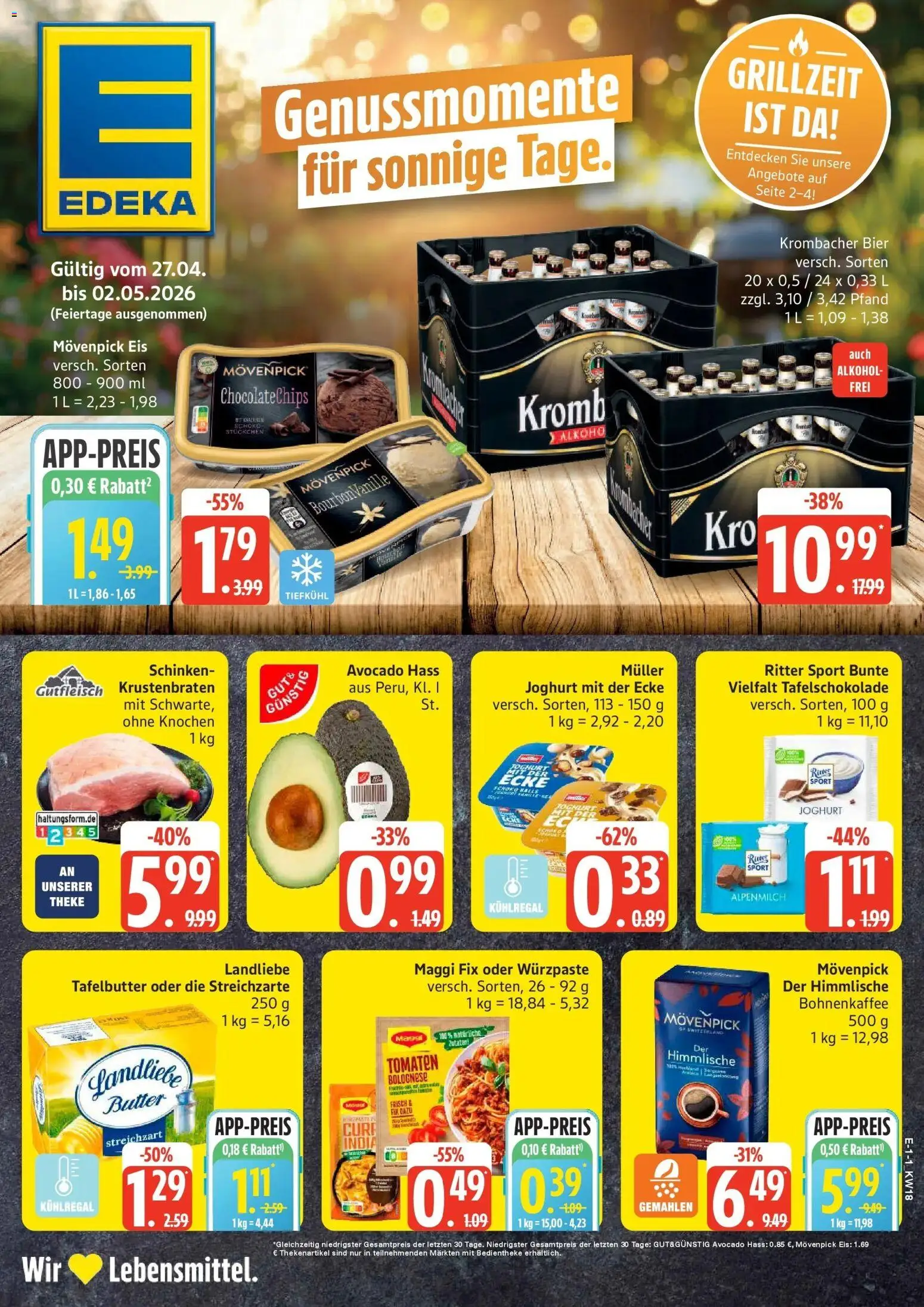 Vorschau von dem Prospekt des Geschäftes Edeka, gültig ab dem 27.04.2026