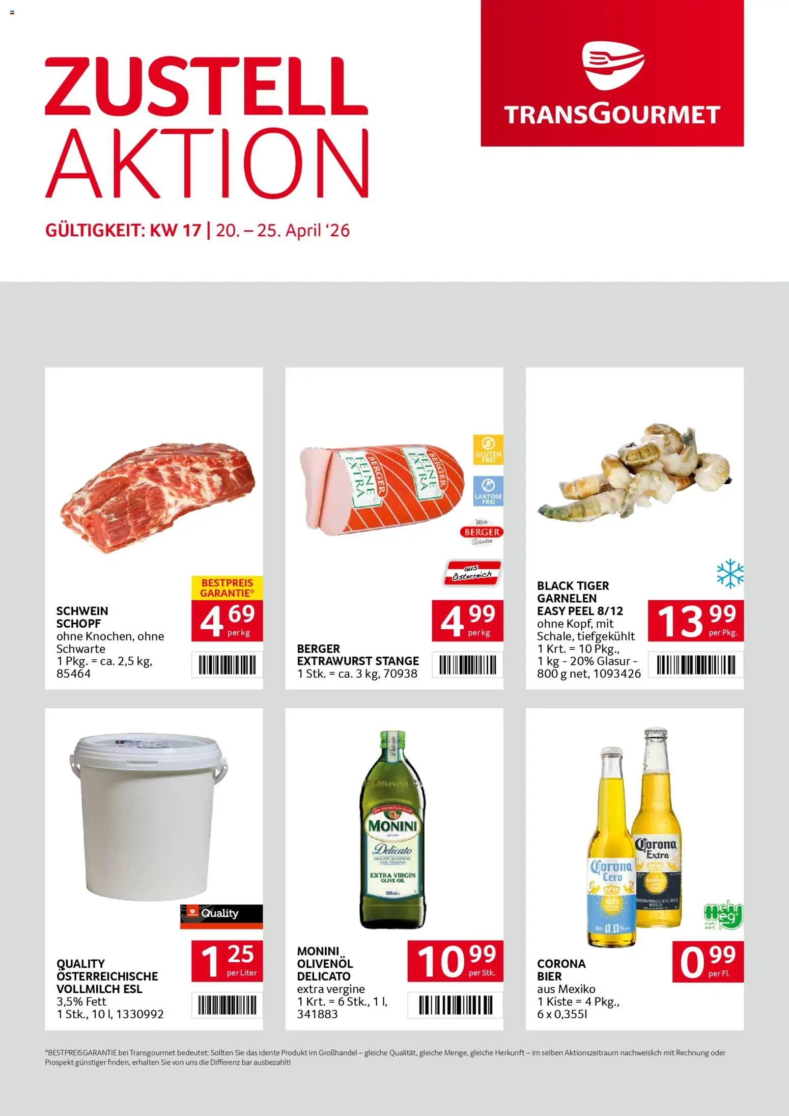 Vorschau der Angebote: Transgourmet Transgourmet Zustellaktion gültig ab 20.04.2026