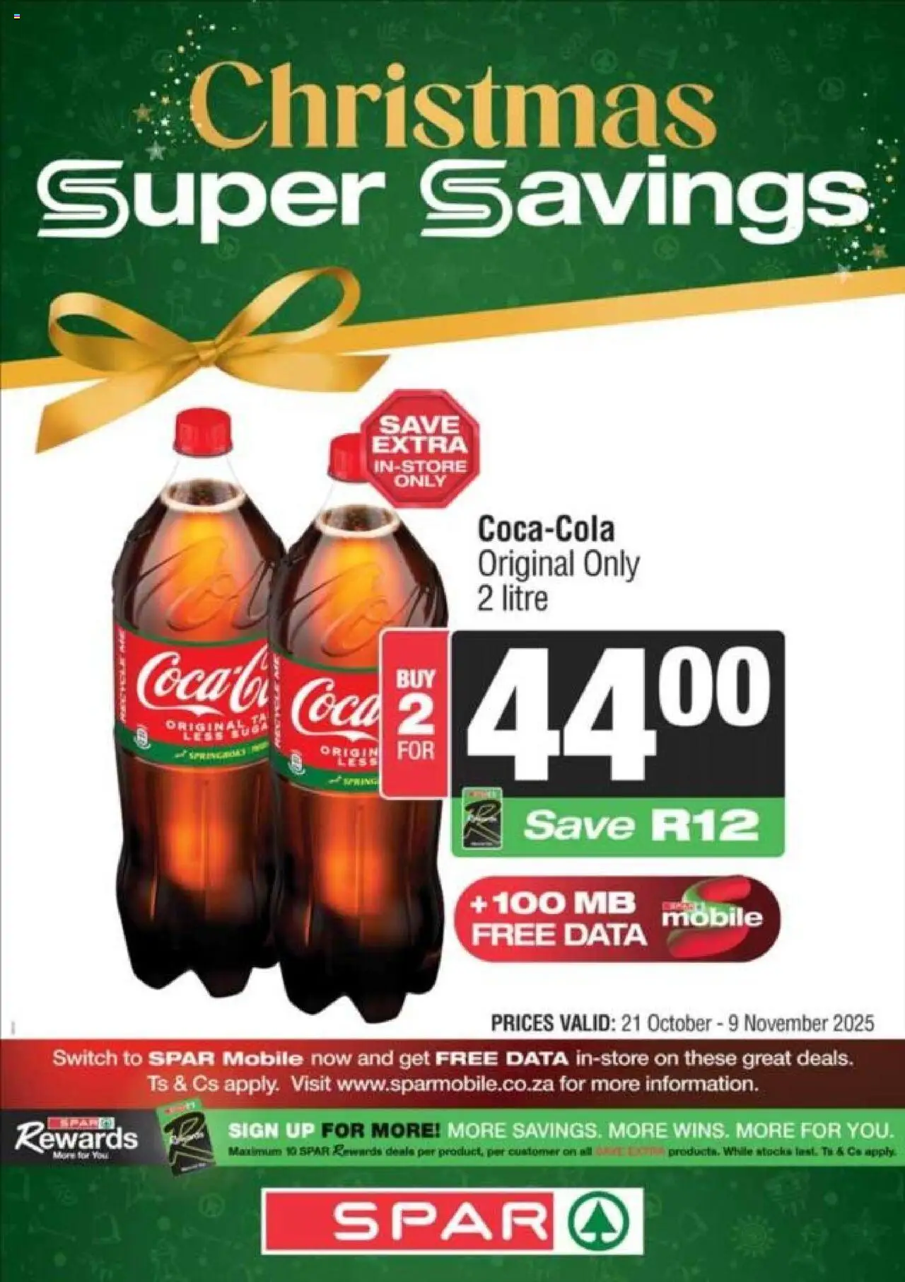 KWIKSPAR Specials from 21/10 - 09/11/2025 > Promotions