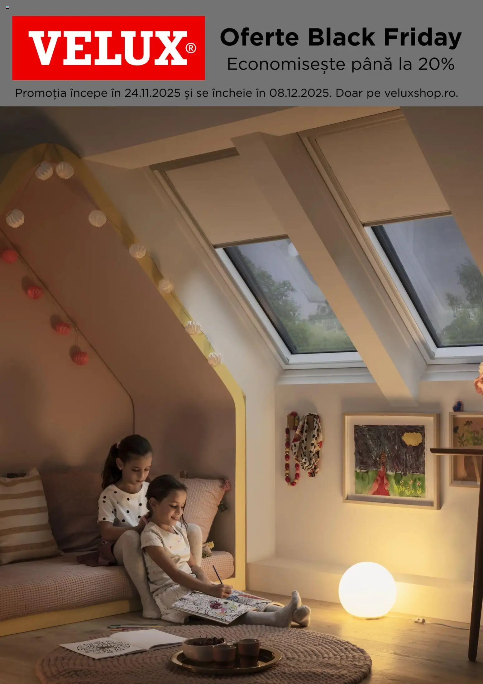 Previzualizarea de cataloage: Velux Black Friday valabil de la 24.11.2025 - Black