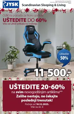 Pregled Jysk kataloga - važi od 10.12.2025
