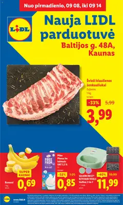 LIDL parduotuvės leidinio Leidinys - Nauji pasiūlymai Baltijos g. 48A, Kaunas galiojančio nuo 2025.09.08 peržiūra