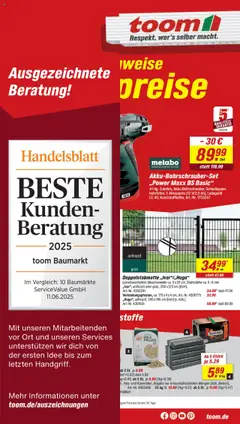 Vorschau von dem Prospekt des Geschäftes Toom Baumarkt, gültig ab dem 23.08.2025
