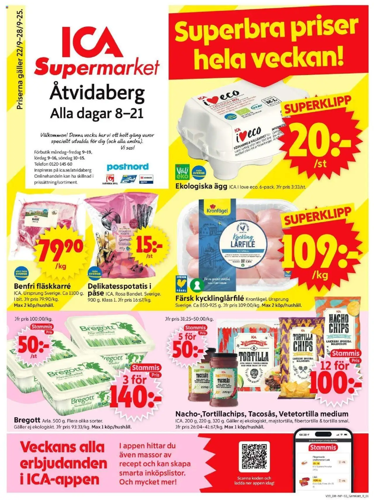 Åtvidaberg är giltig 22/09 2025 > Veckans Erbjudanden gäller från 22/09/2025 till 28/09/2025 sidnummer 1
