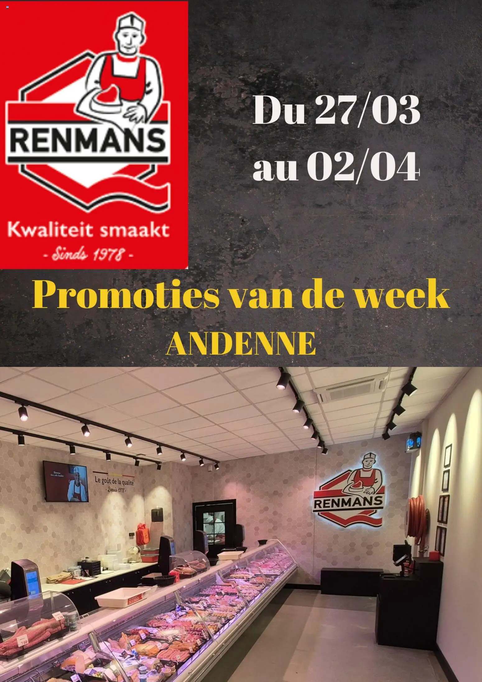 Voorbeeld van Renmans Folder / Publicité van winkel Renmans geldig vanaf 27/03/2026 - La