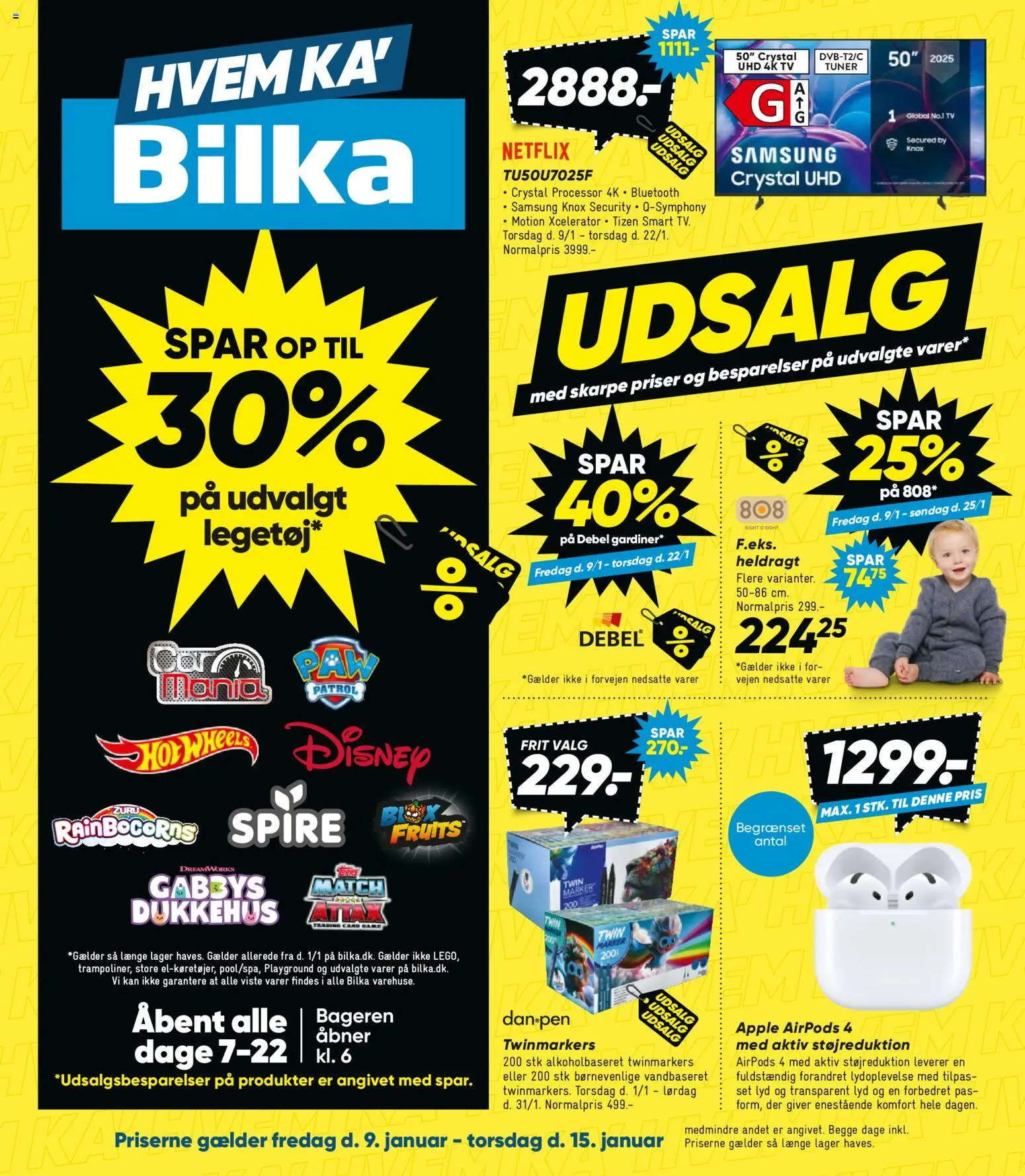 Eksempel på tilbudsavis Nonfood fra butik Bilka gyldig fra 09/01/2026