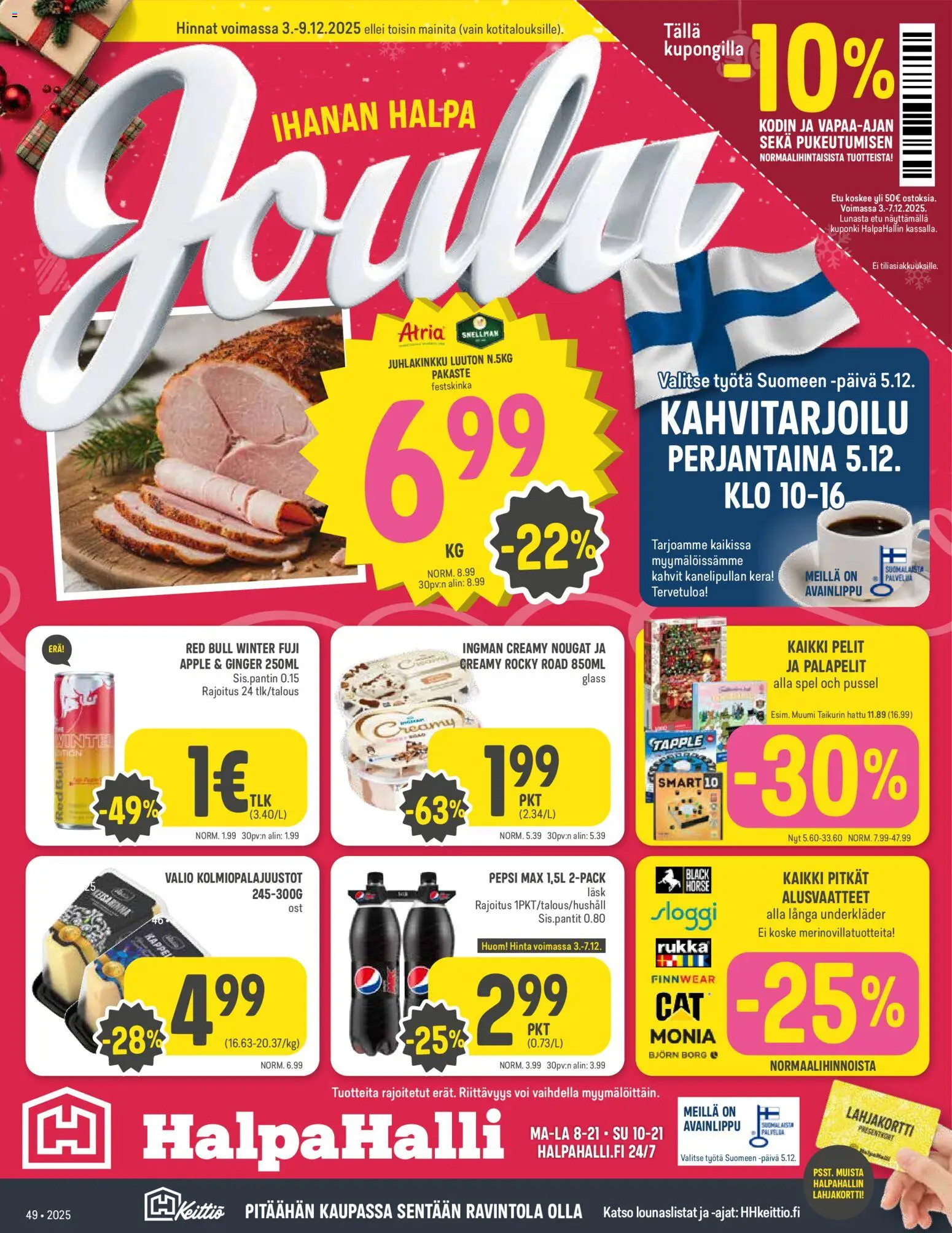 Kaupan Halpa Halli Tarjoukset esikatselu, voimassa 03/12/2025