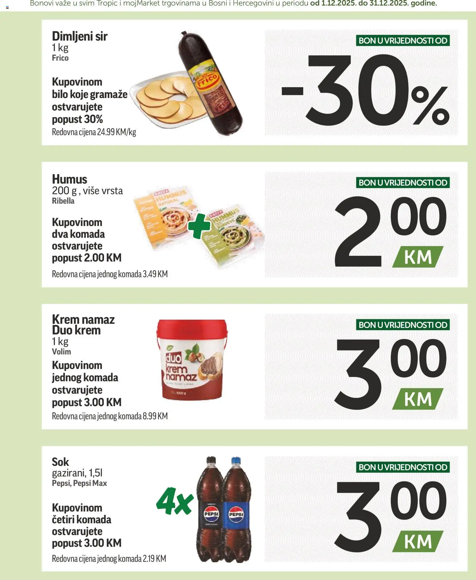 Pregled letka Super BONbonjera trgovine mojMarket vrijedi od 2025.12.01